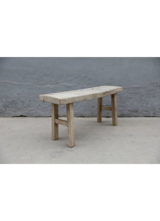 Maisons Origines Banc bois brut / Table basse - 106X30XH50cm - pièce unique