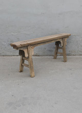 Maisons Origines Bench Raw Elm wood - 129X17X52cm - Unique Product