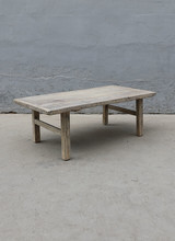 Maisons Origines Raw wood coffee table - 124X63XH43cm - Walnut