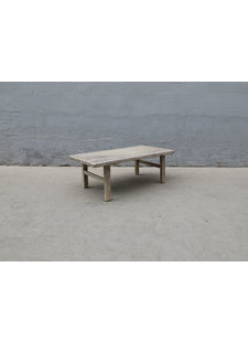 Maisons Origines Table basse vintage / bois brut - 124X63XH43cm - noyer brut
