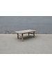 Maisons Origines Raw wood coffee table - 124X63XH43cm - recycled Walnut wood