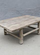 Maisons Origines Raw wood coffee table - 93X56XH31cm - Elm Wood