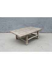 Maisons Origines Raw wood coffee table - 93X56XH31cm - Elm Wood