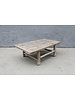 Maisons Origines Table basse vintage / bois brut - 93X56XH31cm - bois d'orme