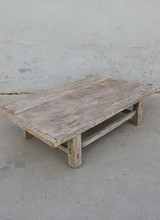 Maisons Origines Raw wood coffee table - 98X56XH26cm - Unique Item