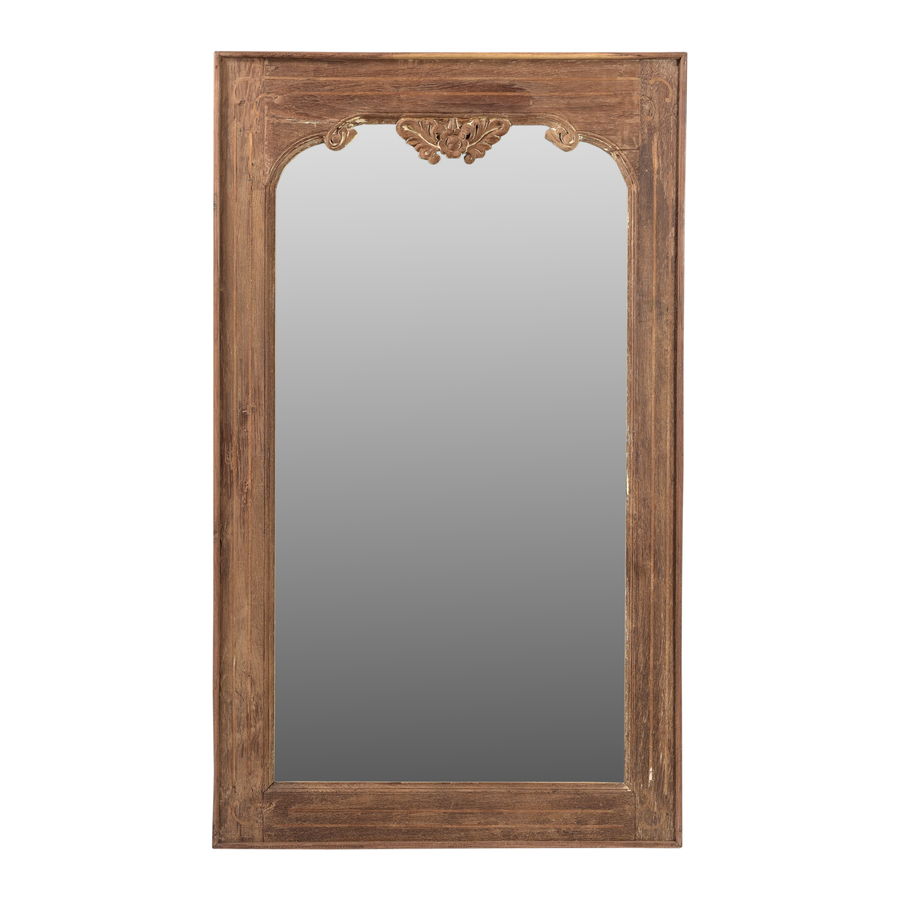Petite Lily Interiors Wooden mirror India - 138x81x4cm - Unique Item