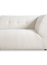 HK Living Element right 1,5-seat, boucle, cream, vint couch