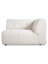 HK Living Element right 1,5-seat, boucle, cream, vint couch