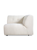 HK Living Canapé élément d'angle droit - boucle - crème - vint couch