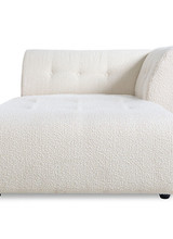 HK Living Element right lounge, boucle, cream, vint couch