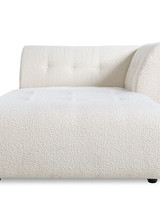 HK Living Sofá boucle elemento derecha - crema