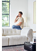 HK Living Canapé élément d'angle gauche lounge - boucle - crème - vint couch