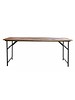 House Doctor Industrial folding table wood metal - 180x80cm - House Doctor