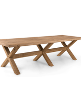 Petite Lily Interiors Mesa de Comedor madera cruda - 300x100xh78H