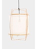 Ay Illuminate Z2 pendant lamp in bamboo and cashmere cover - Ø67cm - white - Ay illuminate