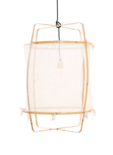 Ay Illuminate Lampe Suspension Bambou et Cachemire Z2 - blanc - Ø67xh100cm - Ay illuminate