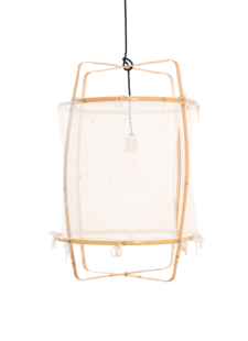 Ay Illuminate Lampe Suspension Bambou et Cachemire Z2 - blanc - Ø67xh100cm - Ay illuminate