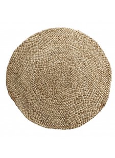 TineKHome Tapis rond toile de jute et chanvre - naturel - Ø260cm - Tine k Home