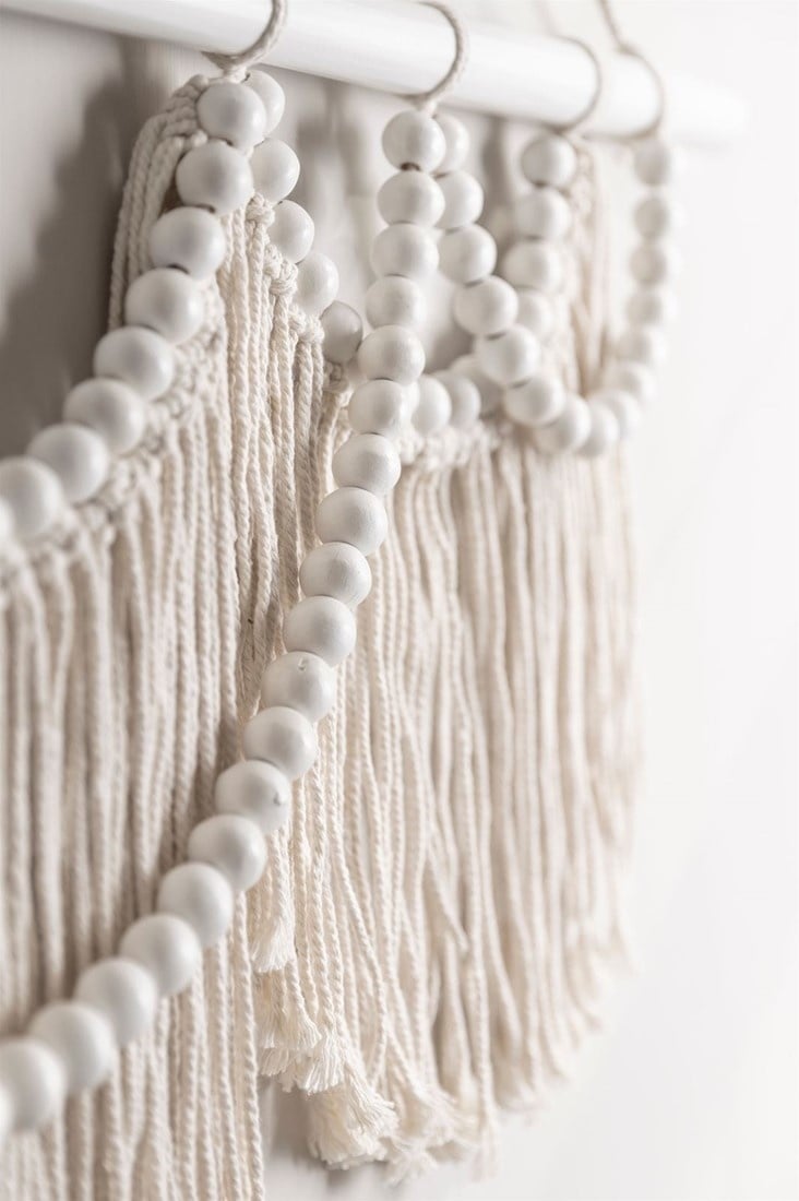 Petite Lily Interiors Colgadura de lana - blanca - H50x100x3cm