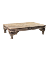 Petite Lily Interiors Table basse indienne en bois - 186x120x42cm - piece unique