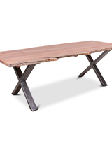 Petite Lily Interiors Table de salle à manger bois brut - 240x90x76cm