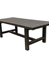 Petite Lily Interiors Black dining room table recycled wood - 244x102x76cm