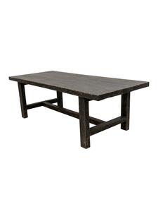 Petite Lily Interiors Black dining room table recycled wood - 244x102x76cm