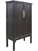 Petite Lily Interiors Cabinet Vintage chinois - noir - 131x53xh202cm - pièce unique