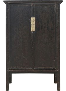 Petite Lily Interiors Armario Vintage chino - negro - 131x53xh202cm - pieza unica