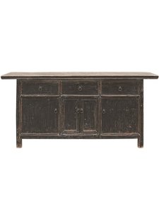 Petite Lily Interiors Buffet Table Vintage - noir - 184X46X85cm