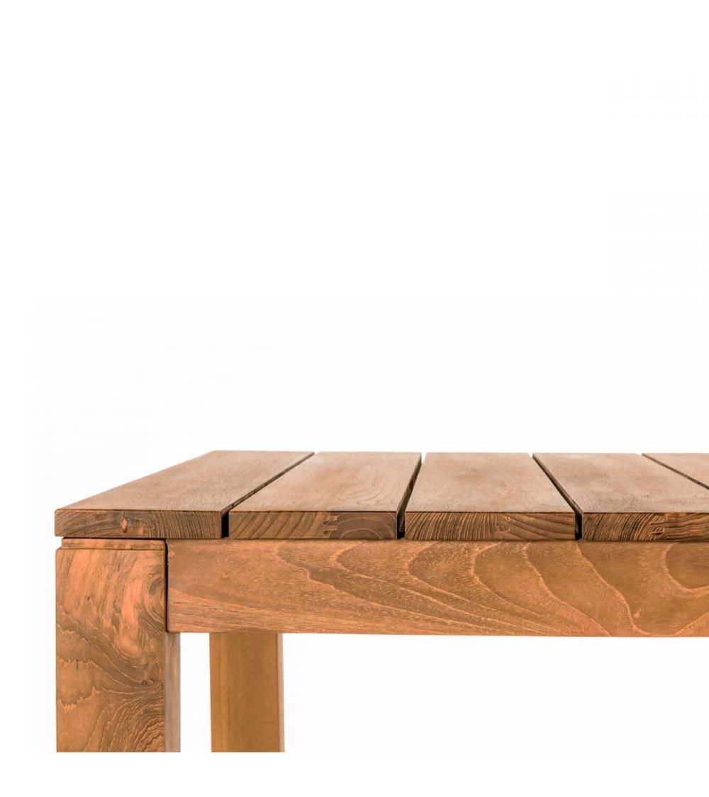 Dareels Outdoor dining table - natural teak - 200x90xh76cm - Dareels