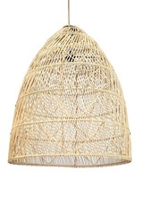 Bazar Bizar Lámpara de techo en rattan - natural - Ø60xH100cm