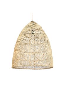 Bazar Bizar Lámpara de techo en rattan - natural - Ø60xH100cm