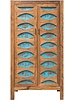 Petite Lily Interiors Cabinet Vintage - wood - blue - H190x55x99,5cm - Unique Item