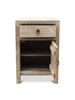 Petite Lily Interiors Mesa Auxiliar vintage derechta - Madera cruda - 50x40x75cm