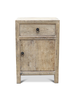 Petite Lily Interiors Mesa Auxiliar vintage derechta - Madera cruda - 50x40x75cm