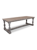 Bloomingville Mesa de comerdor 'Chateau' - Madera - Gris - 260x100x80cm