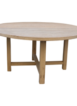 Petite Lily Interiors Round dining room table raw wood - Ø152x77cm - unique item