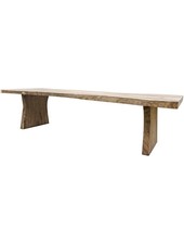 Petite Lily Interiors table de salle à manger en bois brut - 250x90-110xh76-78cm