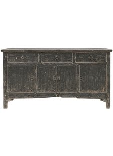 Petite Lily Interiors Buffet Table Vintage - noir - 161X46X85cm