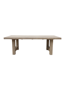 Petite Lily Interiors Table de salle à manger bois brut - 240x100xh78H