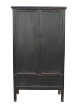 Petite Lily Interiors Cabinet Vintage - noir - 101x49x178 - pièce unique