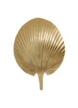 Nordal Wall lamp leaf, golden , metal - 34x12xH46cm - Nordal