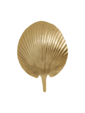 Nordal Wall lamp leaf, golden , metal - 34x12xH46cm - Nordal