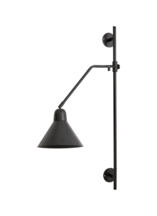 Nordal Lámpara de Pared Negra - 47xH82xØ20m - Nordal