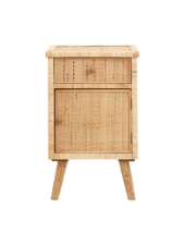 Nordal Bedside / Cabinet - rattan  - 42x32xH67cm - Nordal