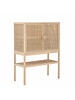 Bloomingville Cabinet, Pine w/open rattan - L90xH120xW40 - Bloomingville