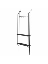 Bloomingville Iron rack - black - L76xH180xW18cm - Bloomingville