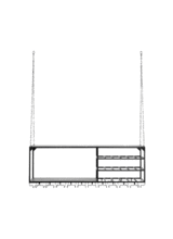 Nordal Estantería en metal - negro - L120xH42,5xW30cm - Nordal