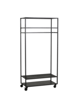 Nordal Portant industriel - noir - L93xh190x45cm - Nordal